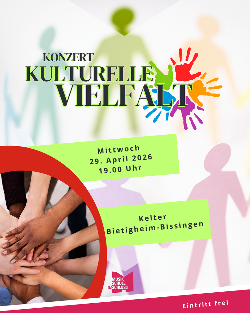 Konzertplakat Kulturelle Vielfalt am 29. April 2026 19:00